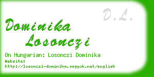 dominika losonczi business card